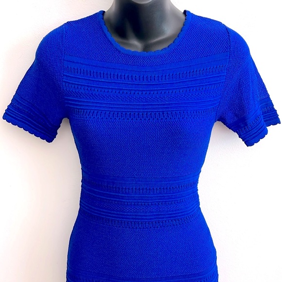 TORN RONNY KOBO cobalt blue knit dress XS - Picture 7 of 16
